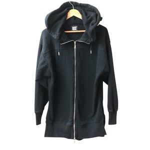 Ivy Park Oversized Zip Up Hoodie | Black